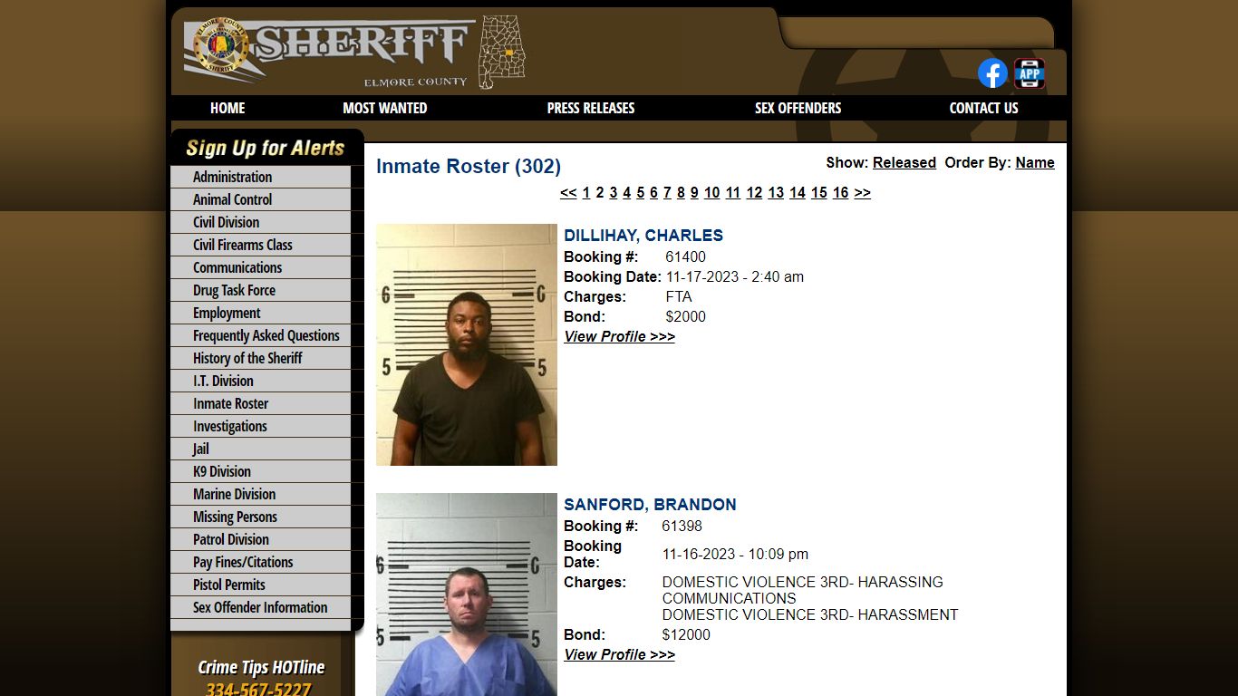 Inmate Roster - Elmore County AL Sheriff's Office