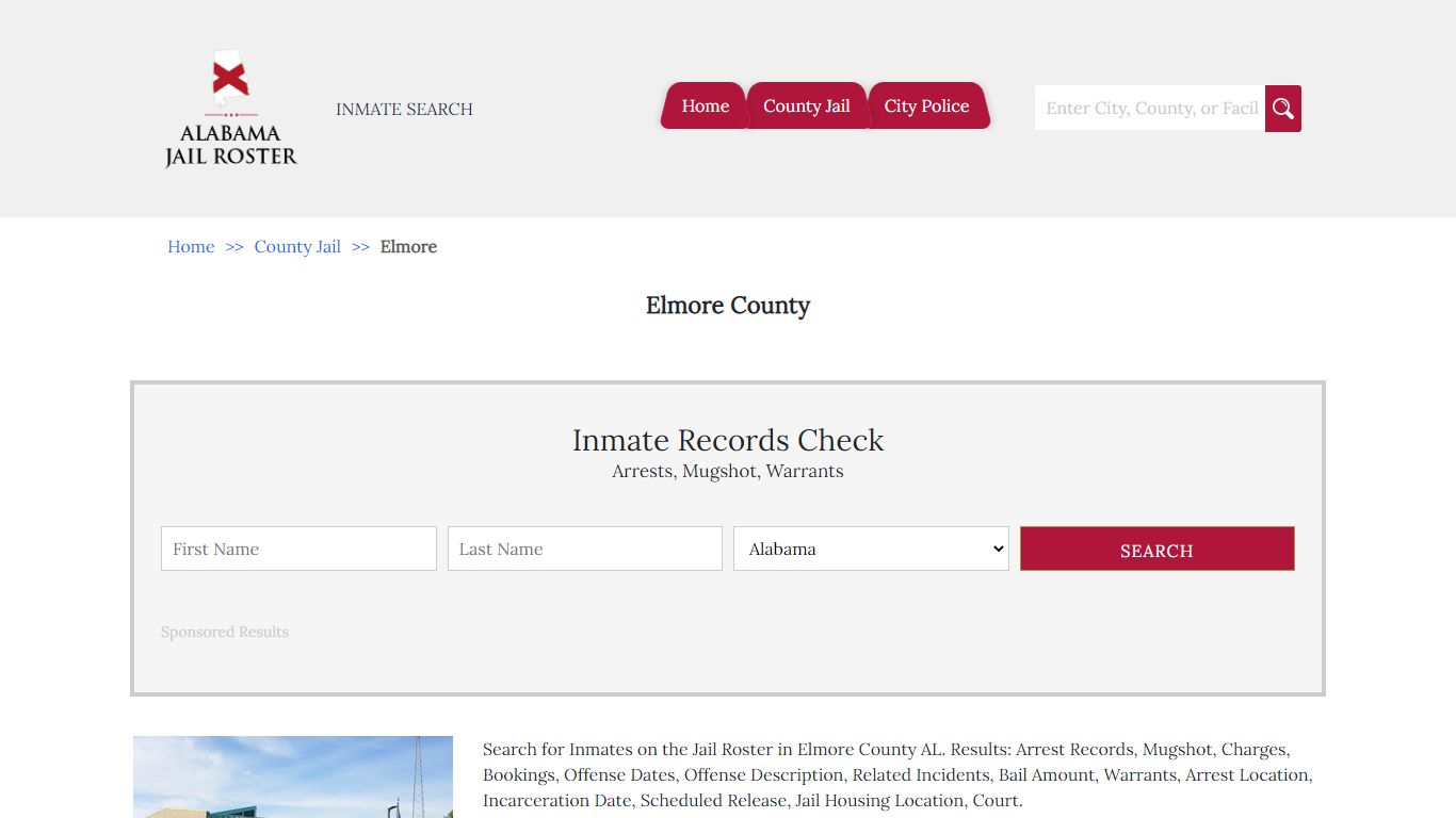 Elmore County | Alabama Jail Inmate Search