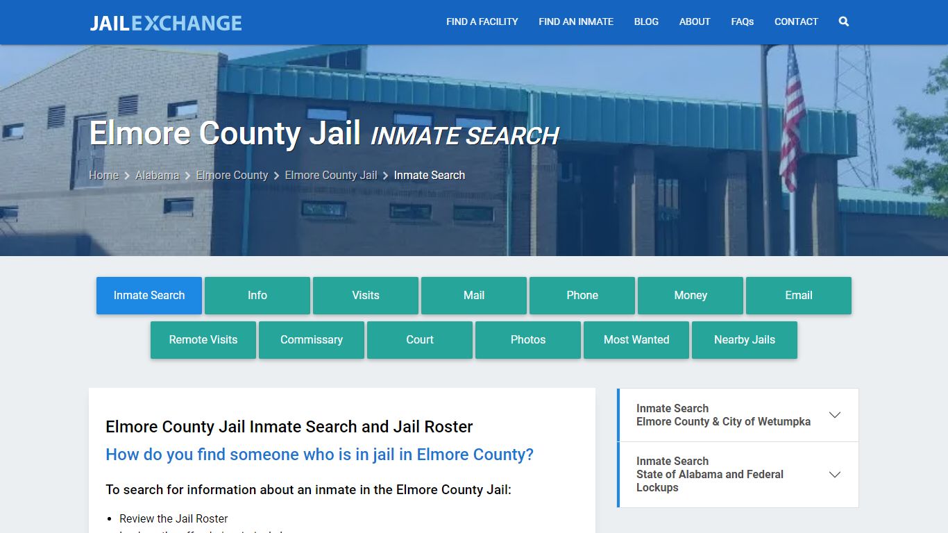 Inmate Search: Roster & Mugshots - Elmore County Jail, AL