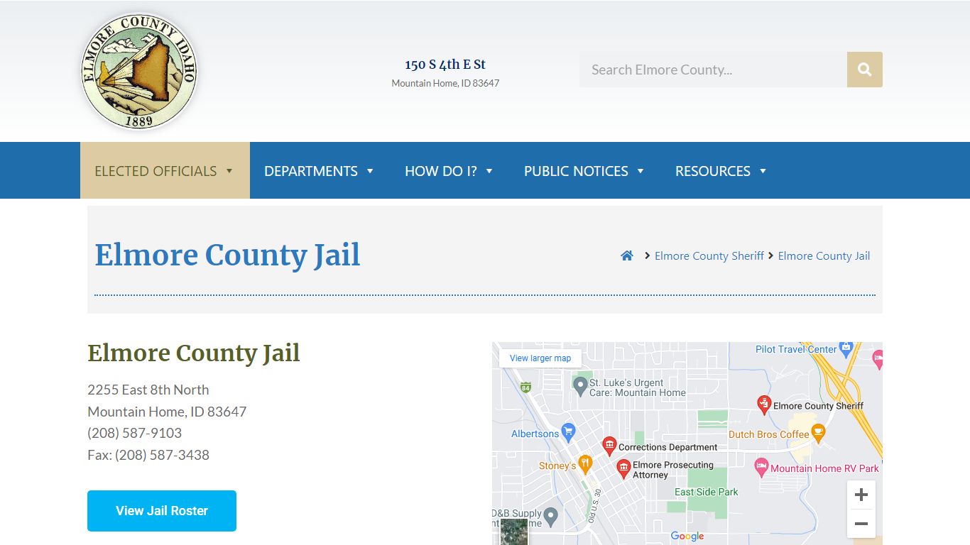 Elmore County Jail - Elmore County, Idaho