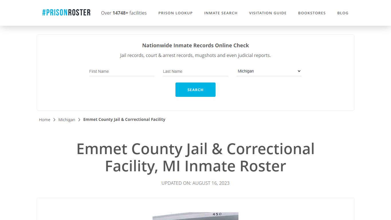 Emmet County Jail & Correctional Facility, MI Inmate Roster - Prisonroster
