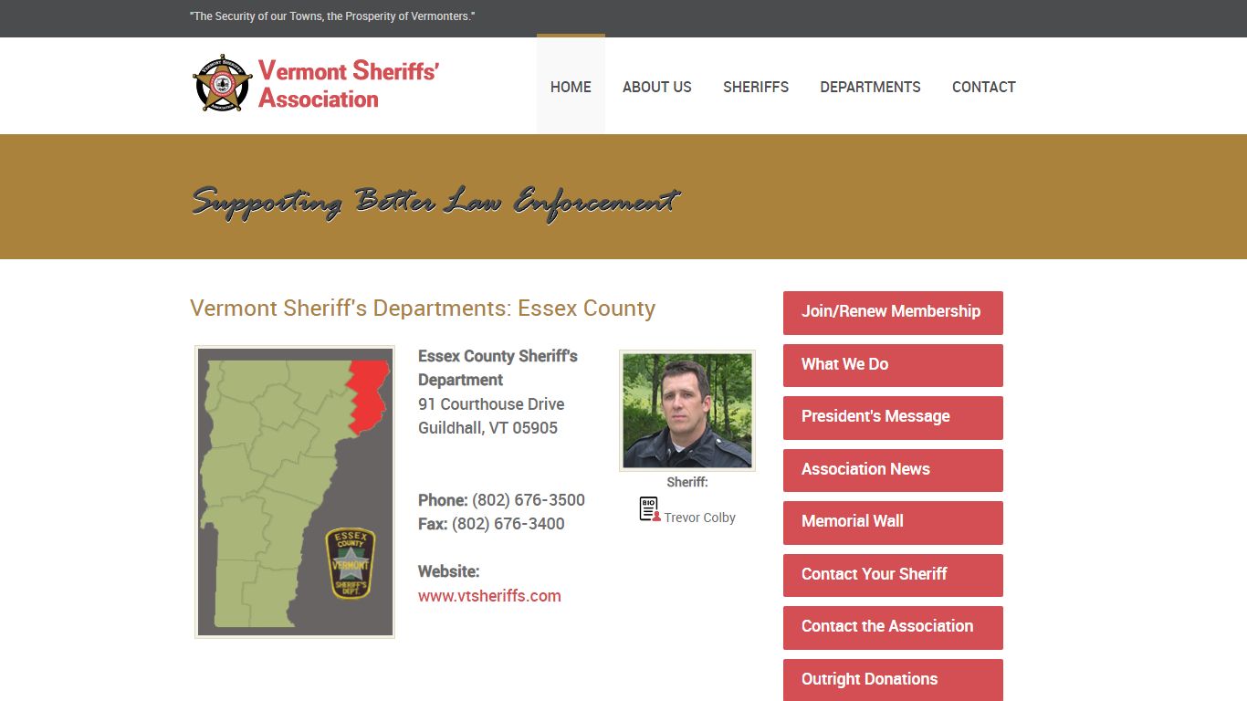 Essex County Sheriff's Department - Vermont Sheriff Departments