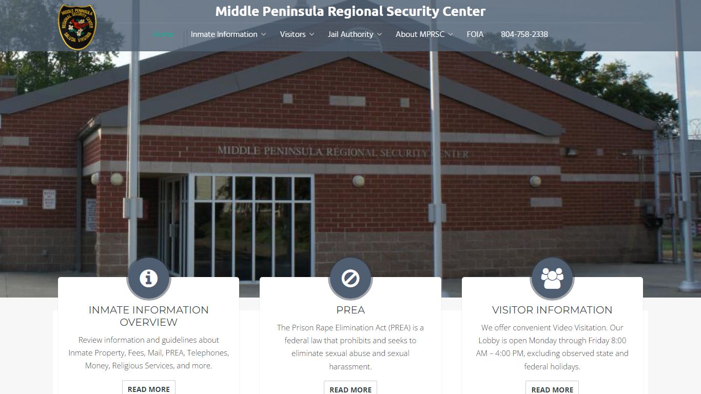 MPRSC – Middle Peninsula Regional Security Center