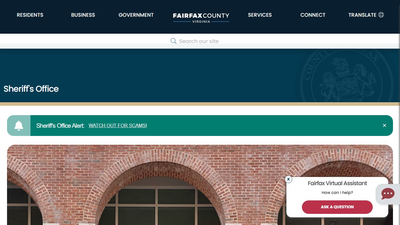 Sheriff's Office | Sheriff - Fairfax County