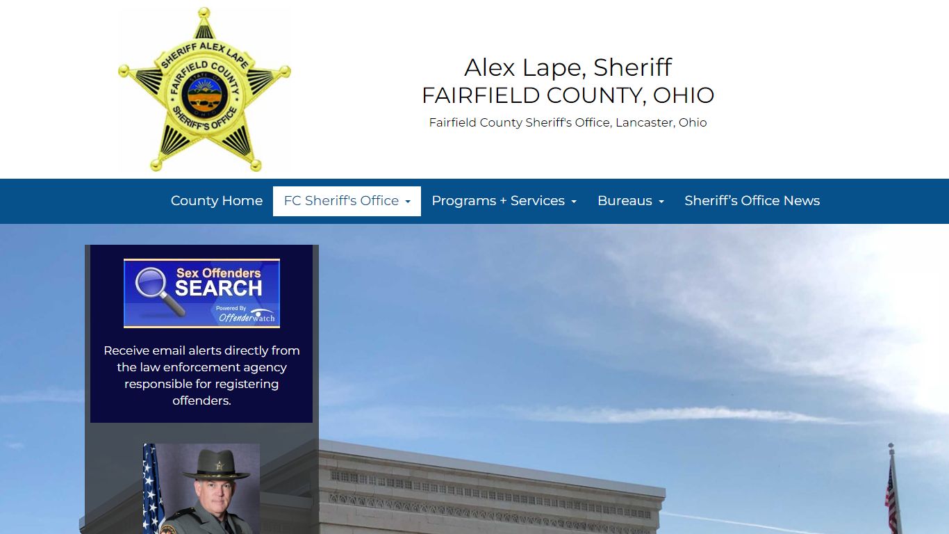 Fairfield County Sheriff's Office, Lancaster Ohio 43130