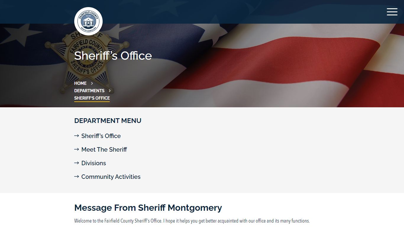 Sheriff’s Office | Fairfield County, South Carolina