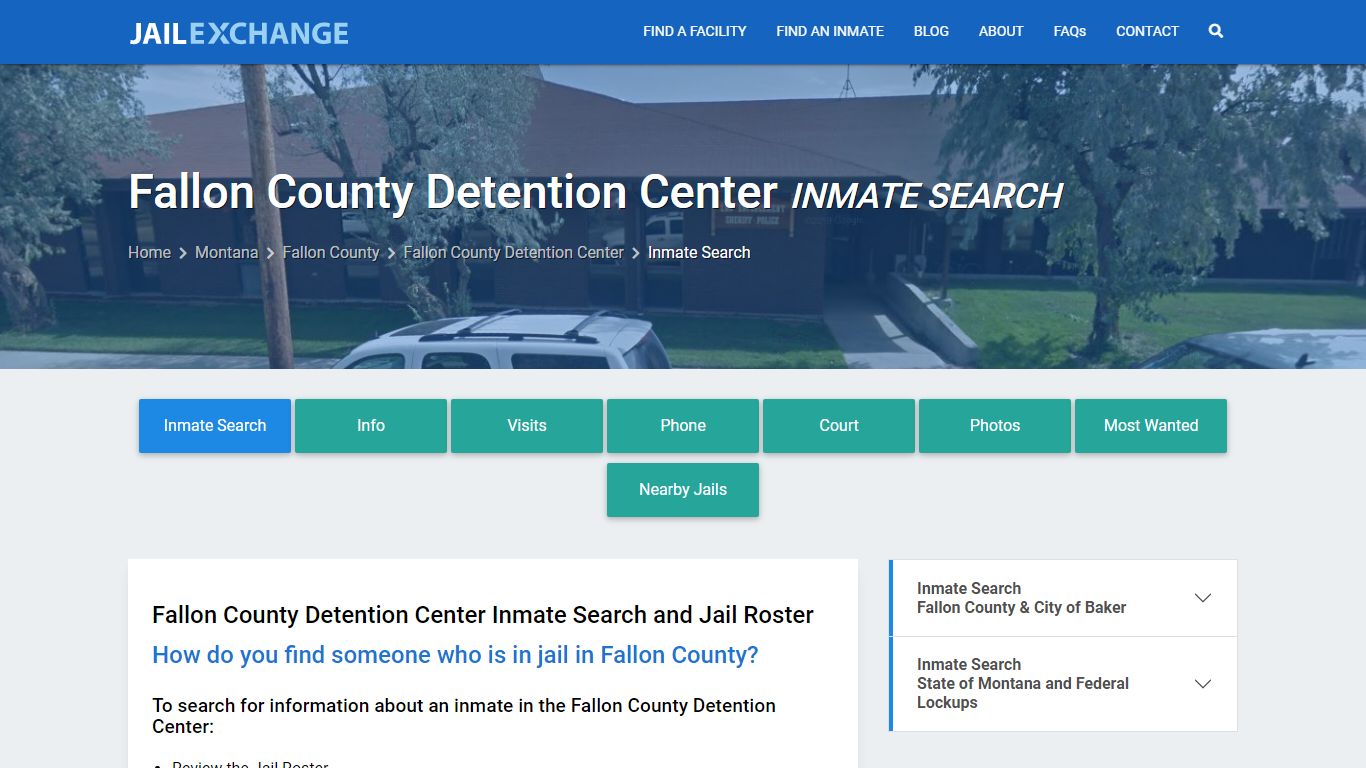 Fallon County Detention Center Inmate Search - Jail Exchange