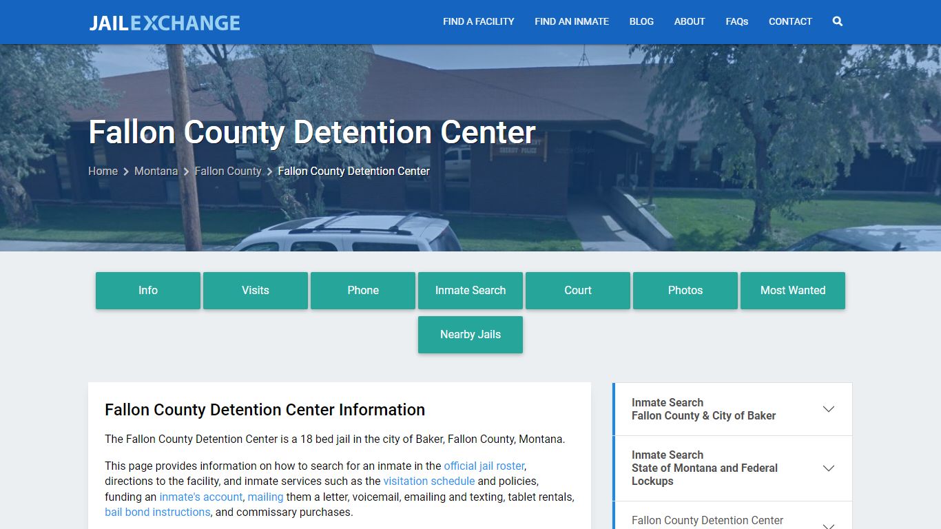 Fallon County Detention Center, MT Inmate Search, Information