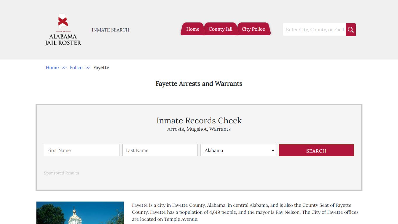 Fayette Arrests and Warrants | Alabama Jail Inmate Search
