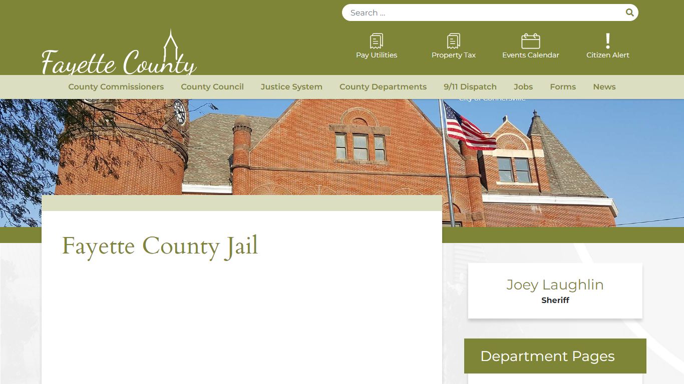 Fayette County Jail | Fayette County - Connersville, Indiana