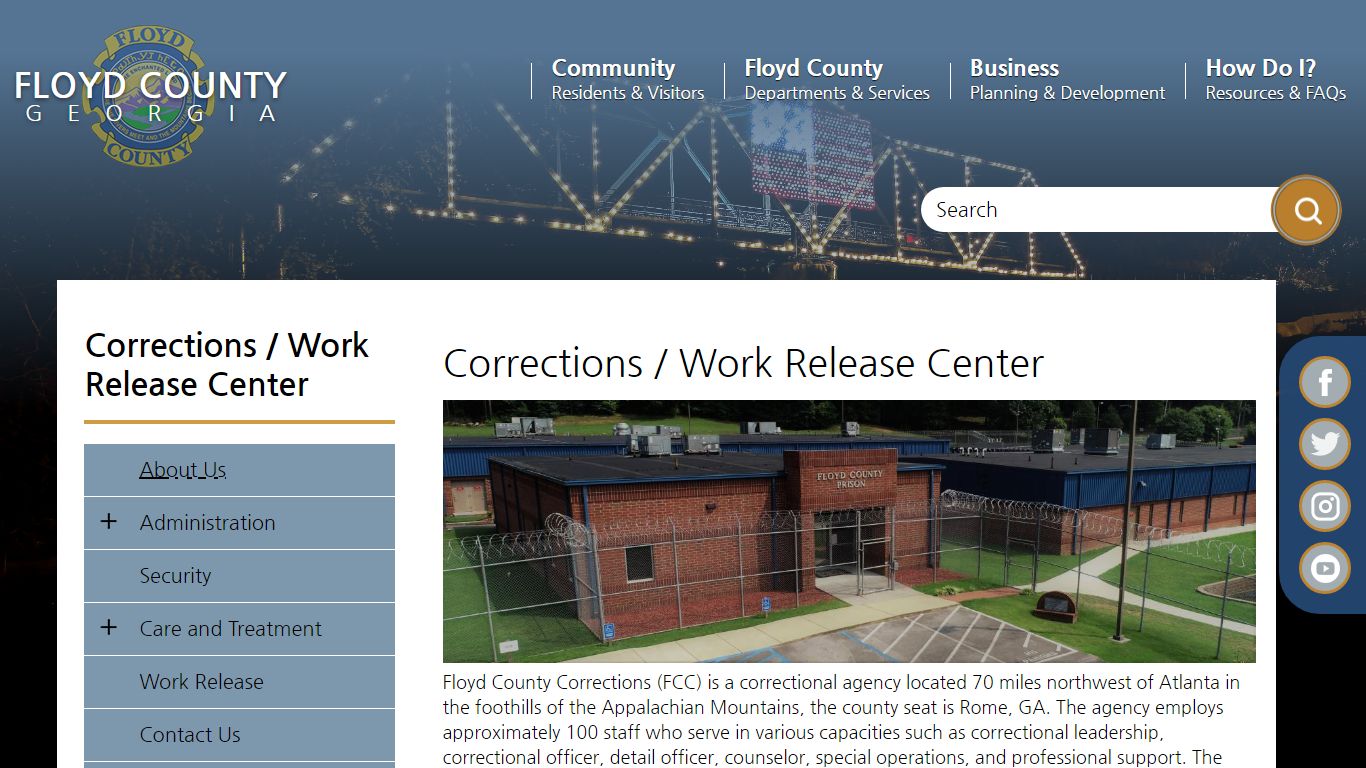 Corrections / Work Release Center | Floyd County Georgia
