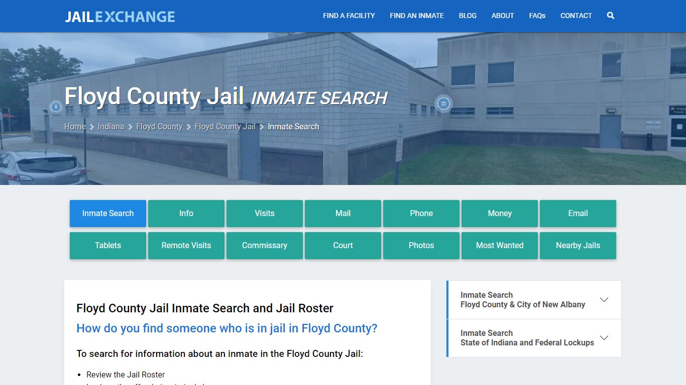 Inmate Search: Roster & Mugshots - Floyd County Jail, IN