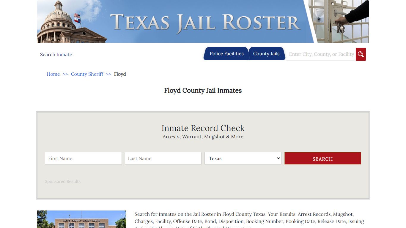 Floyd County Jail Inmates | Jail Roster Search