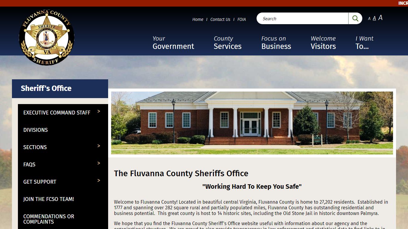 The Fluvanna County Sheriffs Office | Fluvanna County Virginia