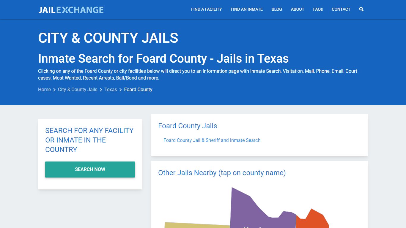Inmate Search for Foard County | Jails in Texas - Jail Exchange