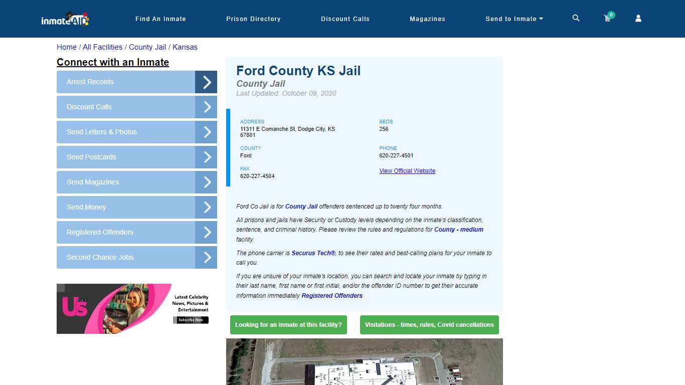 Ford County KS Jail - Inmate Locator - Dodge City, KS