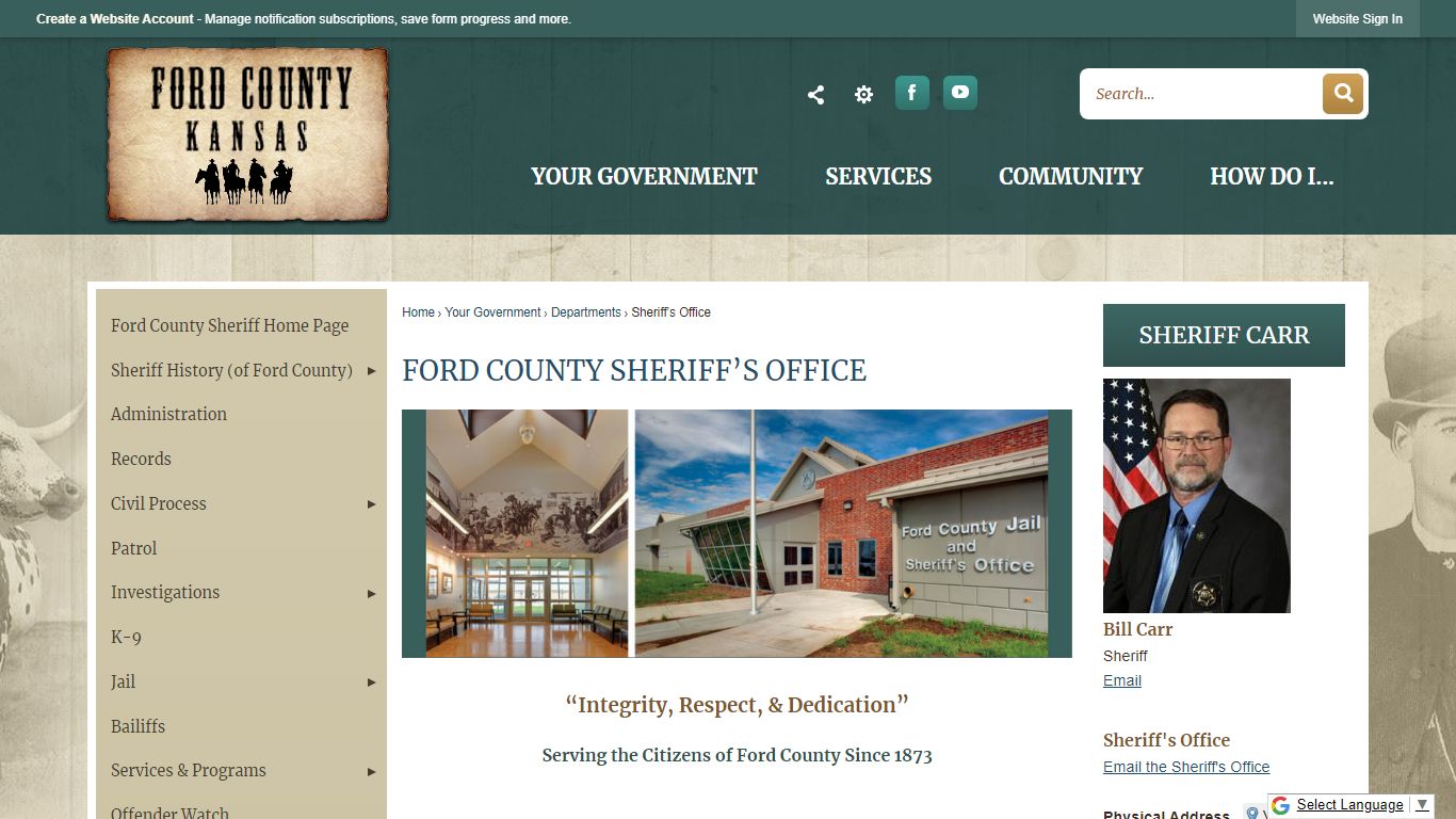 Ford County Sheriff’s Office | Ford County, KS