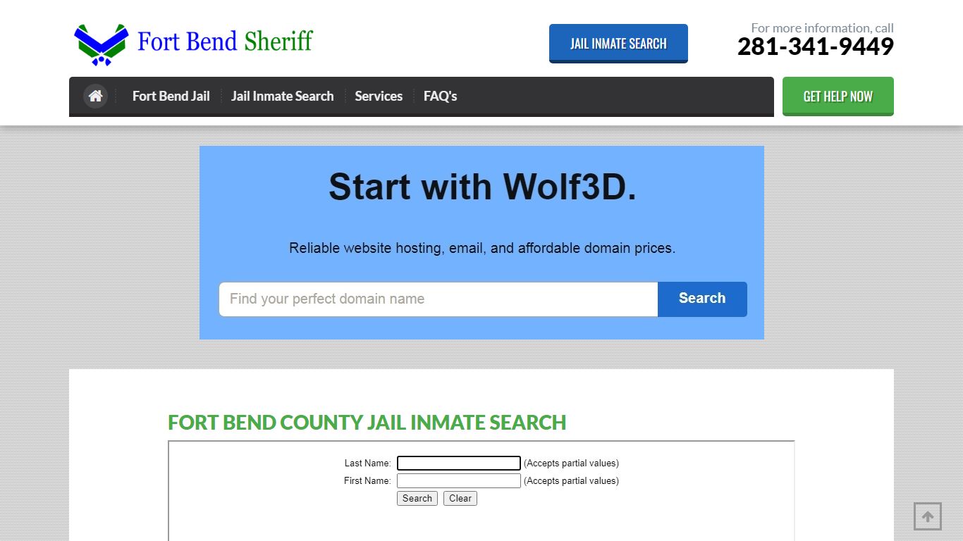 Jail Search | Fort Bend Sheriff