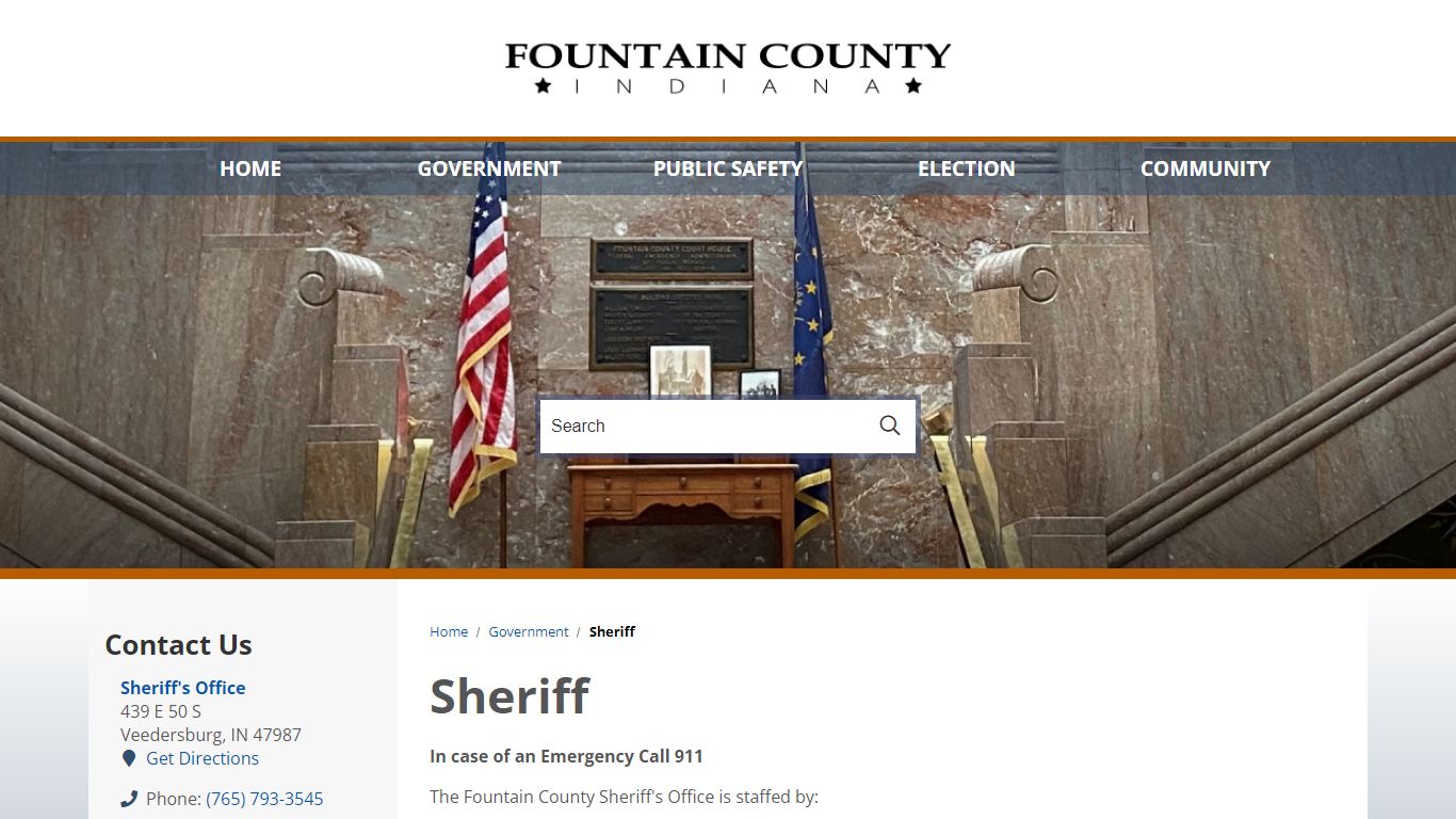 Sheriff / Fountain County, Indiana