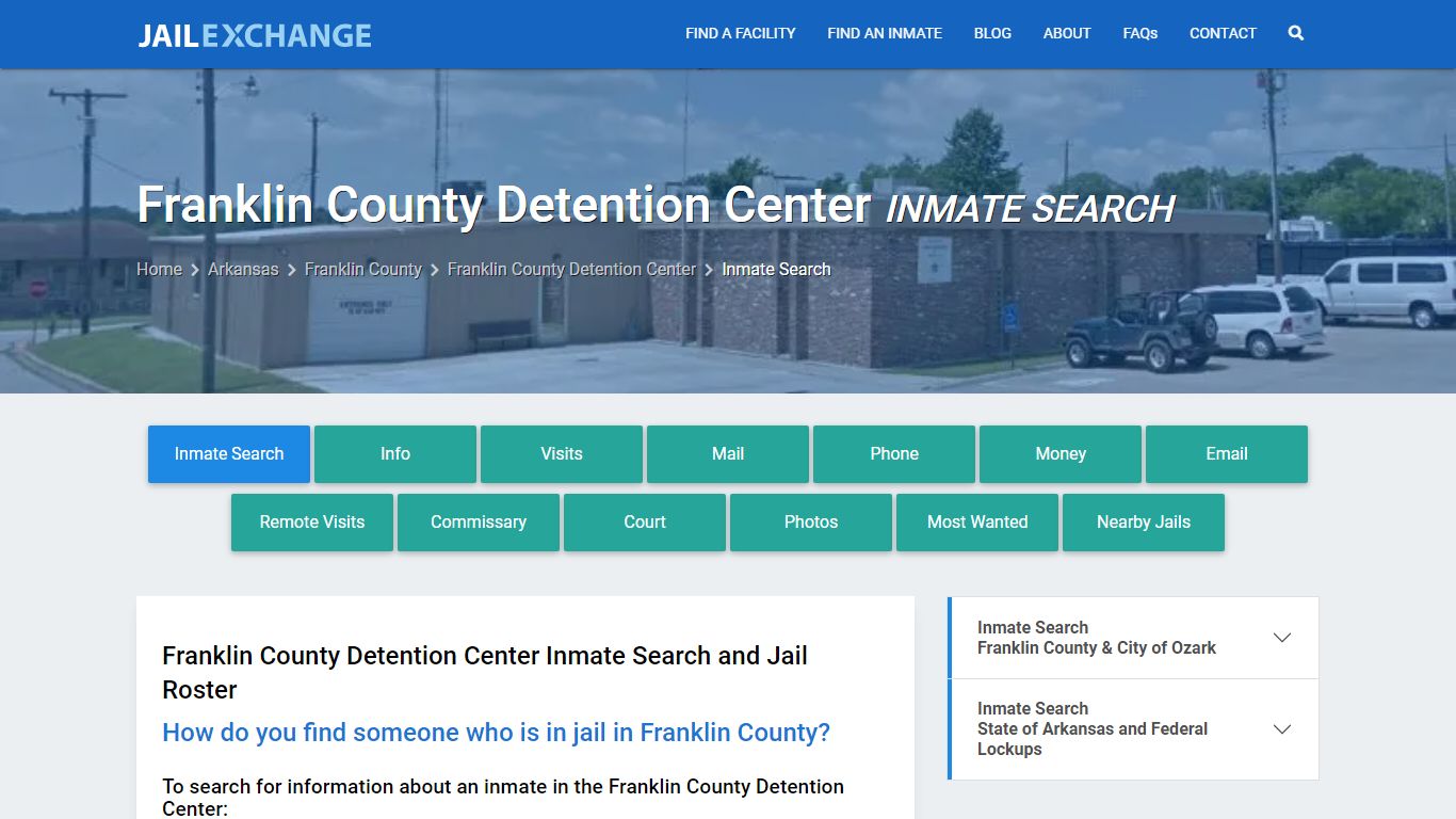 Franklin County Detention Center Inmate Search - Jail Exchange