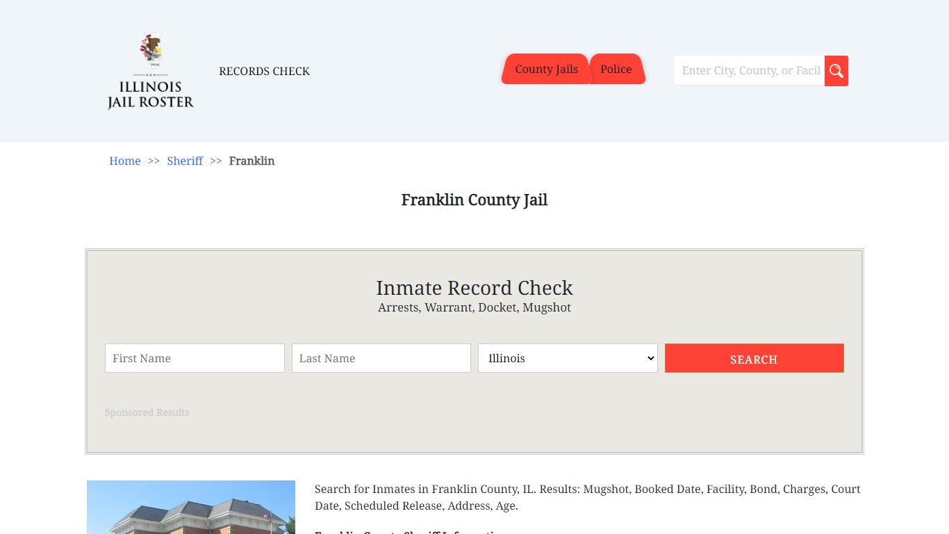 Franklin County Jail | Jail Roster Search