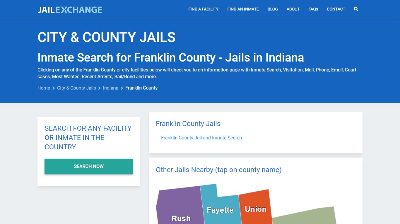Inmate Search for Franklin County | Jails in Indiana - Jail Exchange