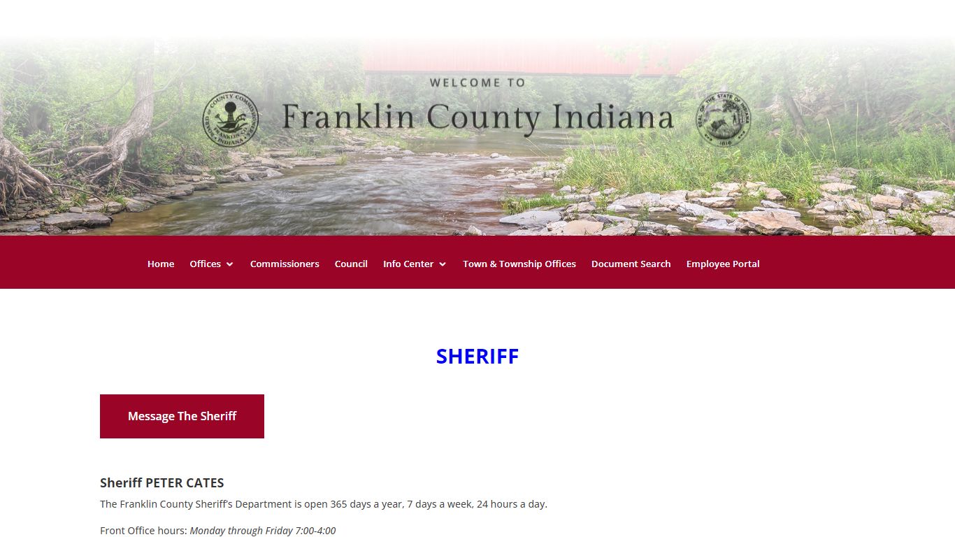 Sheriff | Franklin County Indiana