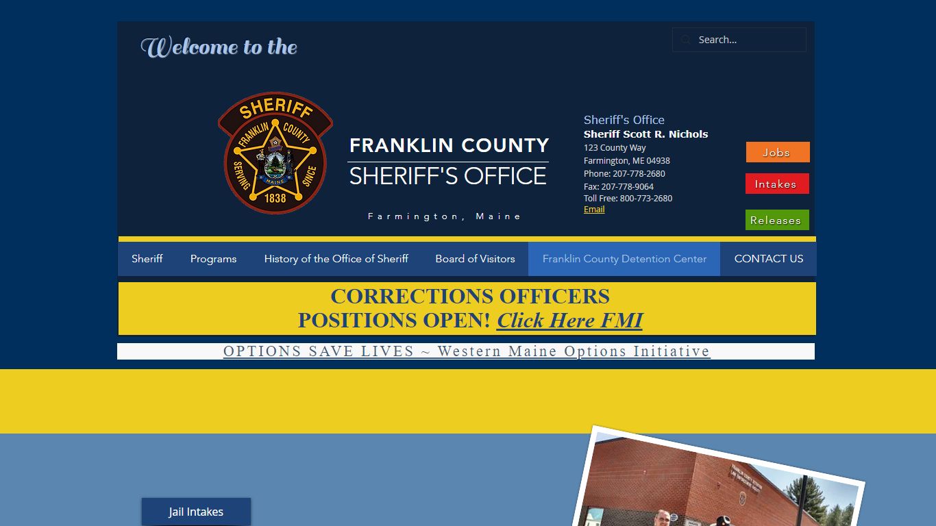 Franklin County Detention Center | franklincountyme-gov