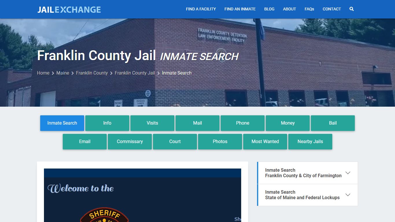 Inmate Search: Roster & Mugshots - Franklin County Jail, ME