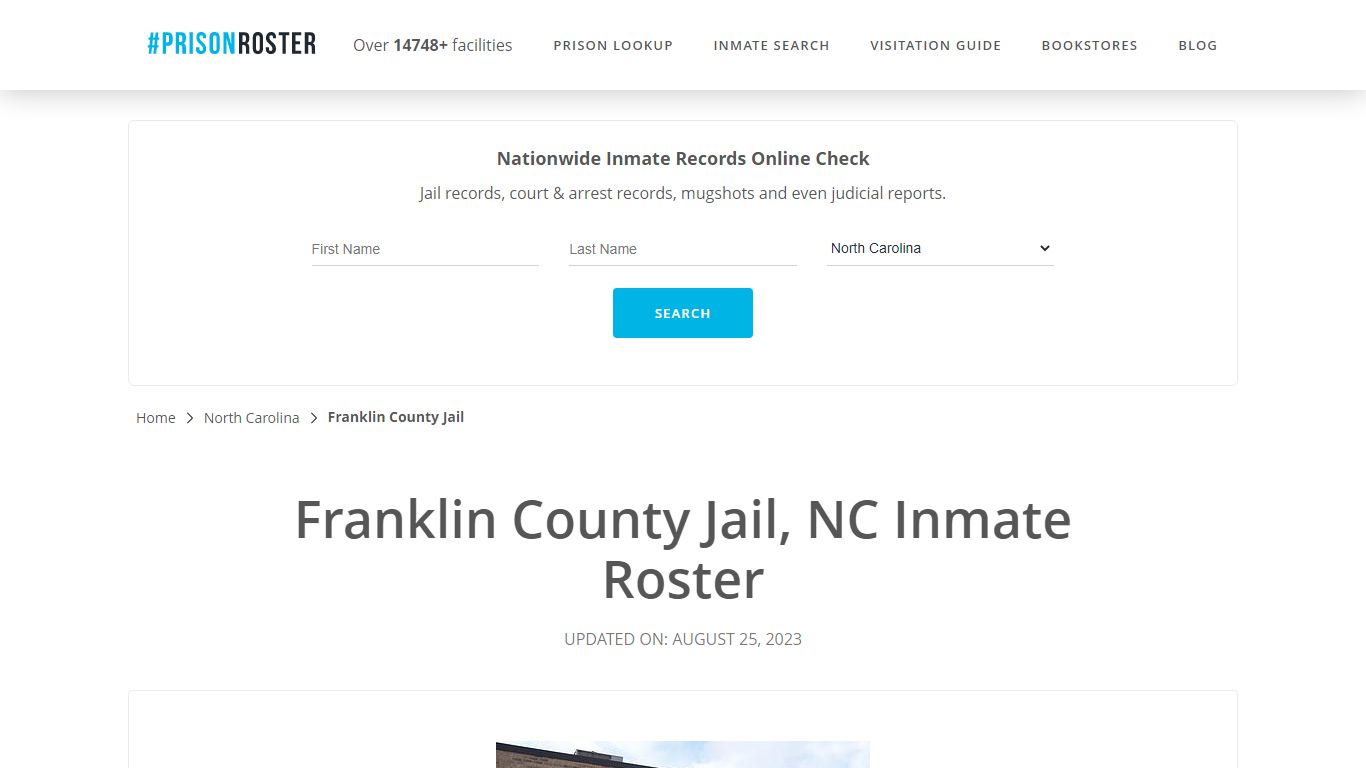 Franklin County Jail, NC Inmate Roster - Prisonroster