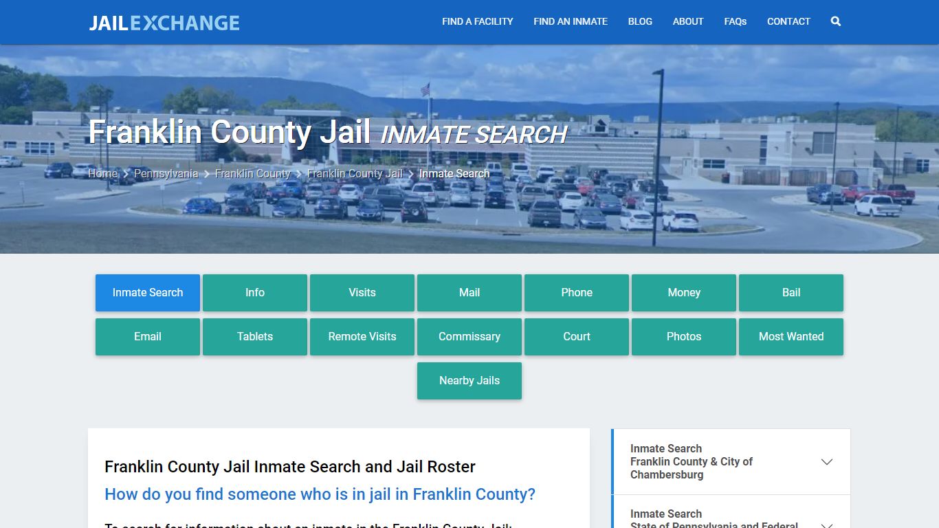 Inmate Search: Roster & Mugshots - Franklin County Jail, PA