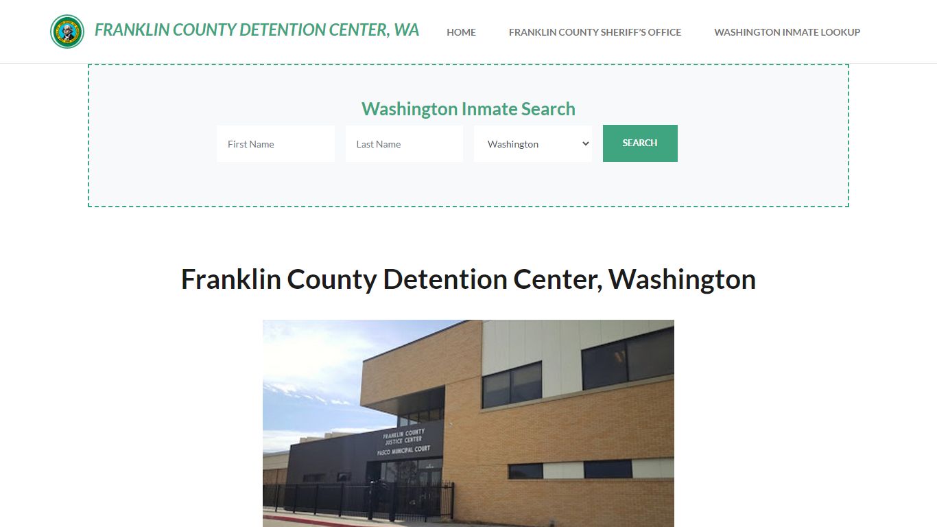 Franklin County Detention Center, WA Inmate Roster, Offender Search