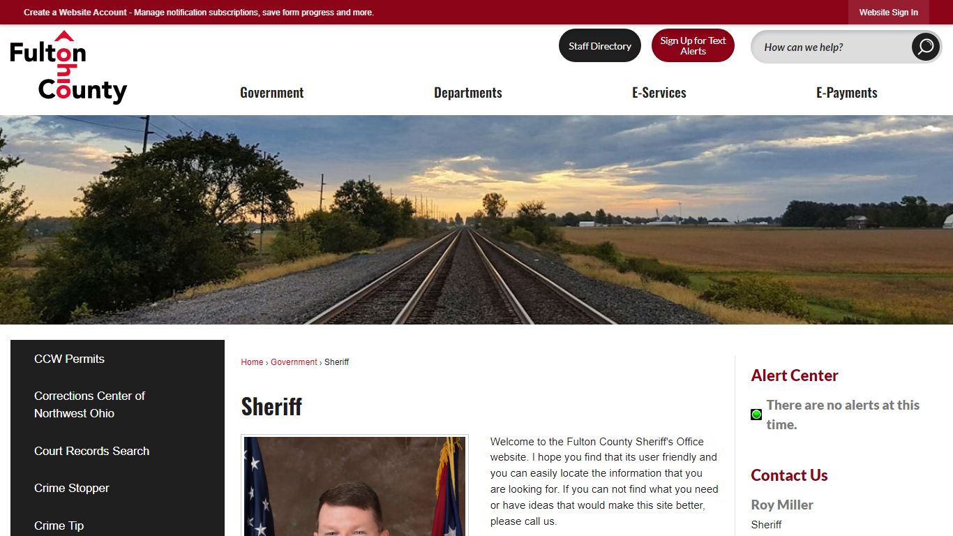Sheriff | Fulton County, OH - Official Website