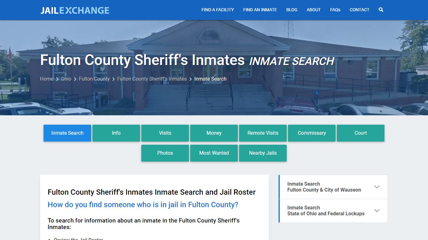 Fulton County Sheriff's Inmates Inmate Search - Jail Exchange