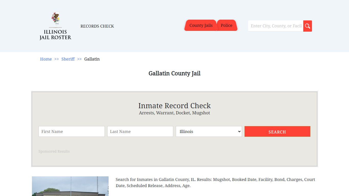 Gallatin County Jail | Jail Roster Search