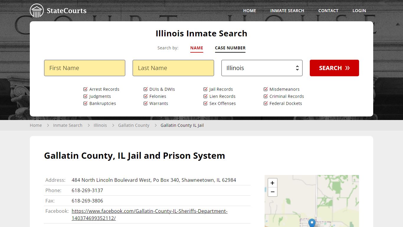 Gallatin County IL Jail Inmate Records Search, Illinois - StateCourts