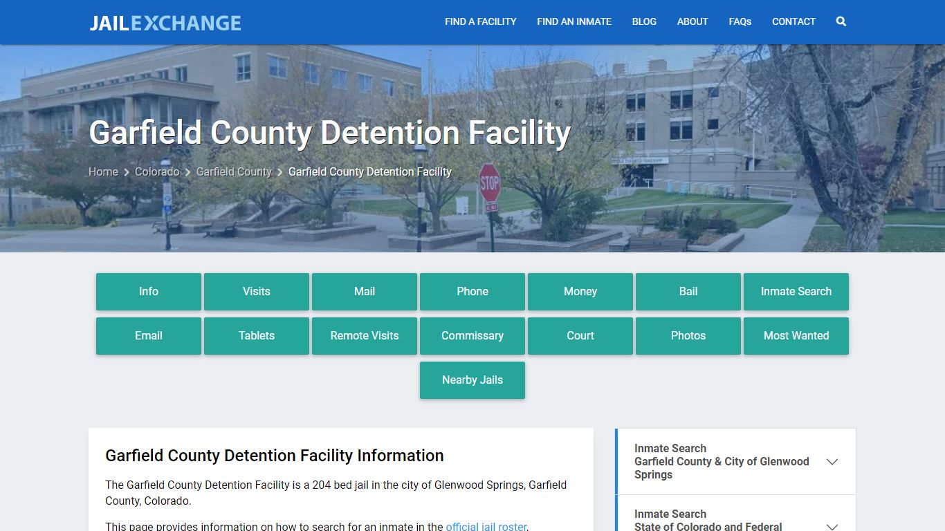 Garfield County Detention Facility, CO Inmate Search, Information