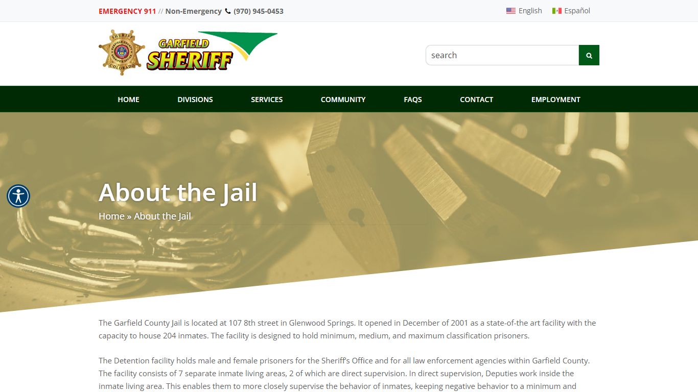 About the Jail - Garfield County Sheriff Colorado