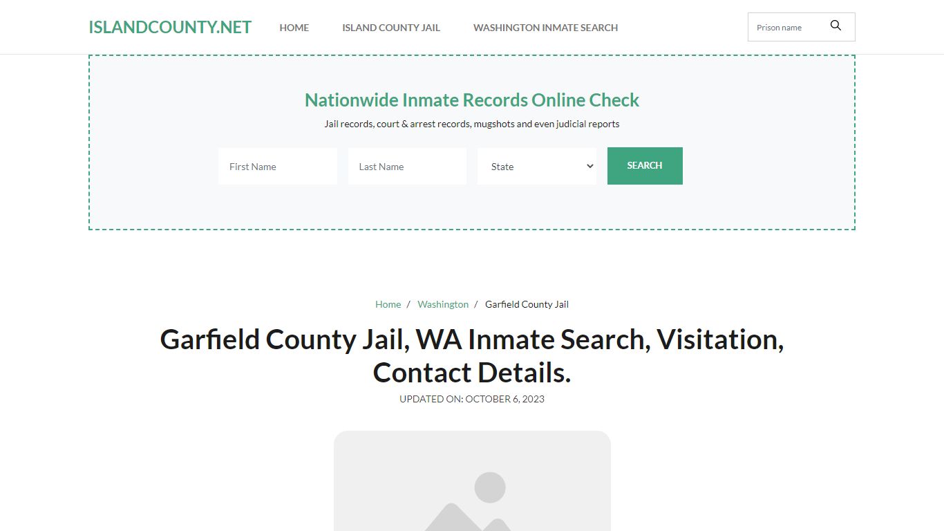 Garfield County Jail, WA Inmate Roster Search, Visitations.