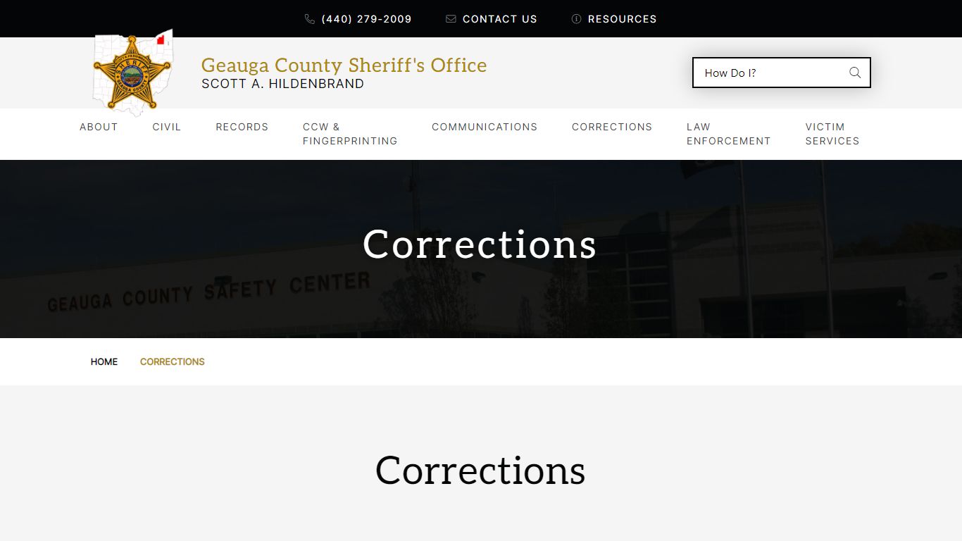 Corrections | Geauga County Sheriff's Office