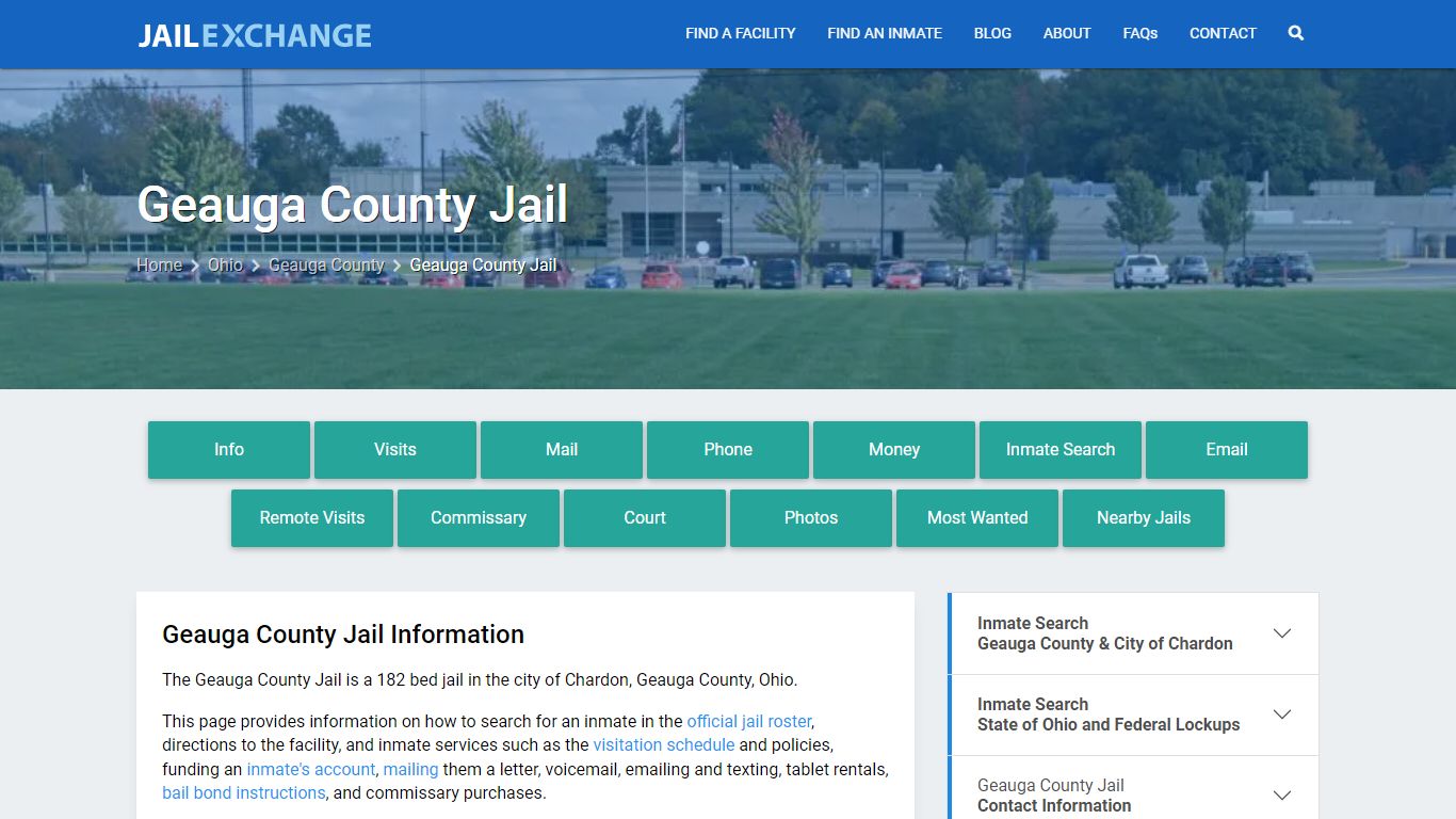 Geauga County Jail, OH Inmate Search, Information