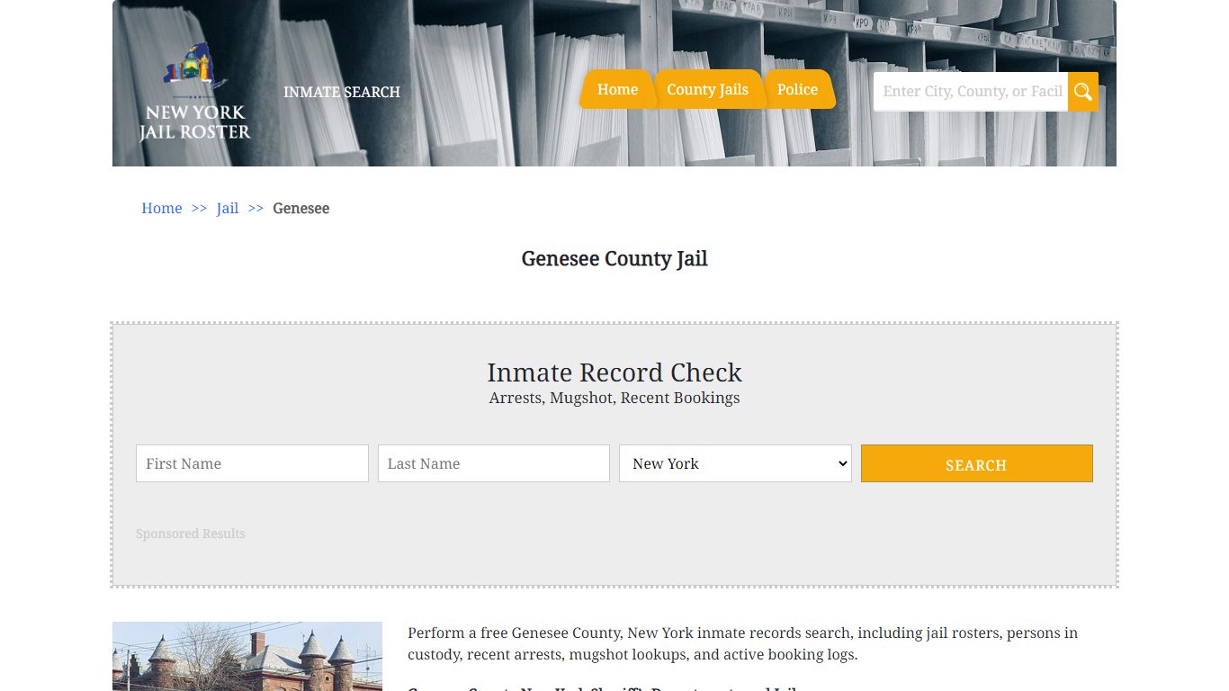 Genesee County Jail | Jail Roster Search