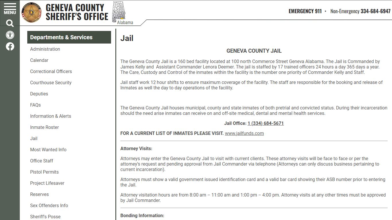 Jail | Geneva County Sheriff's Office