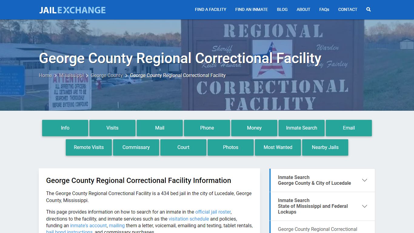 George County Regional Correctional Facility - Jail Exchange
