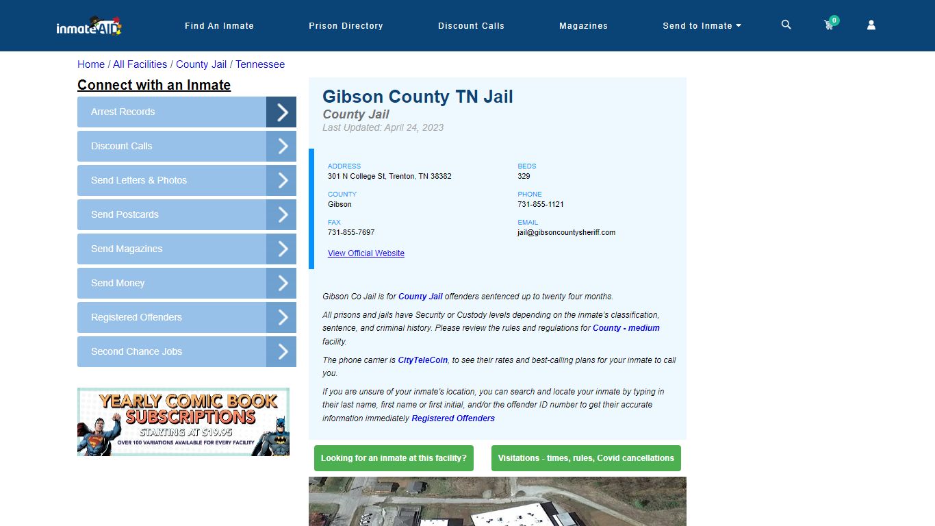 Gibson County TN Jail - Inmate Locator - Trenton, TN