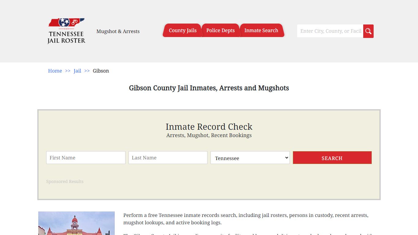 Gibson County Jail Inmates, Arrests and Mugshots - Jail Roster Search