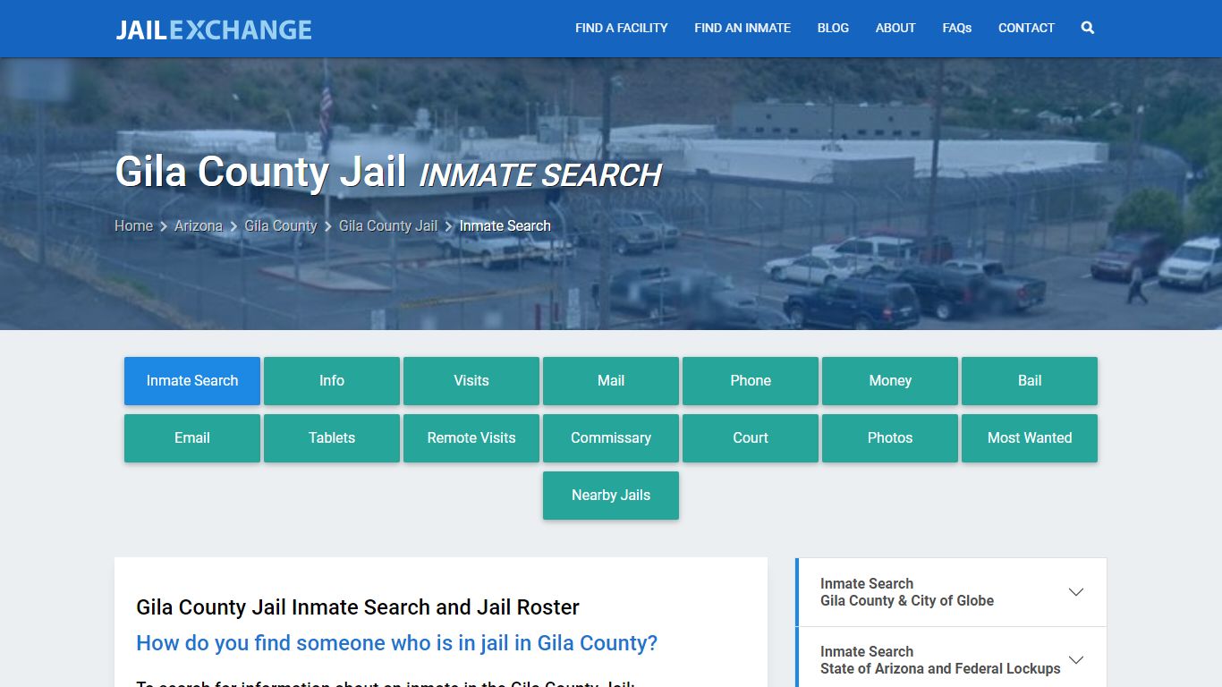 Inmate Search: Roster & Mugshots - Gila County Jail, AZ