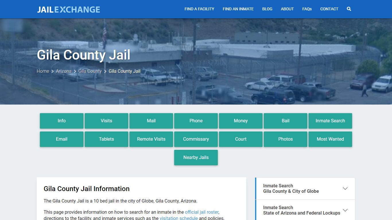 Gila County Jail, AZ Inmate Search, Information - Jail Exchange