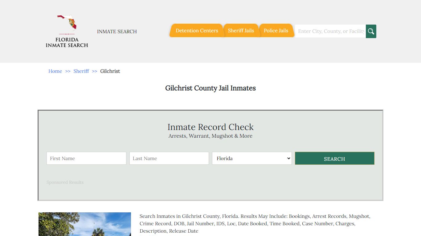Gilchrist County Jail Inmates | Florida Inmate Search