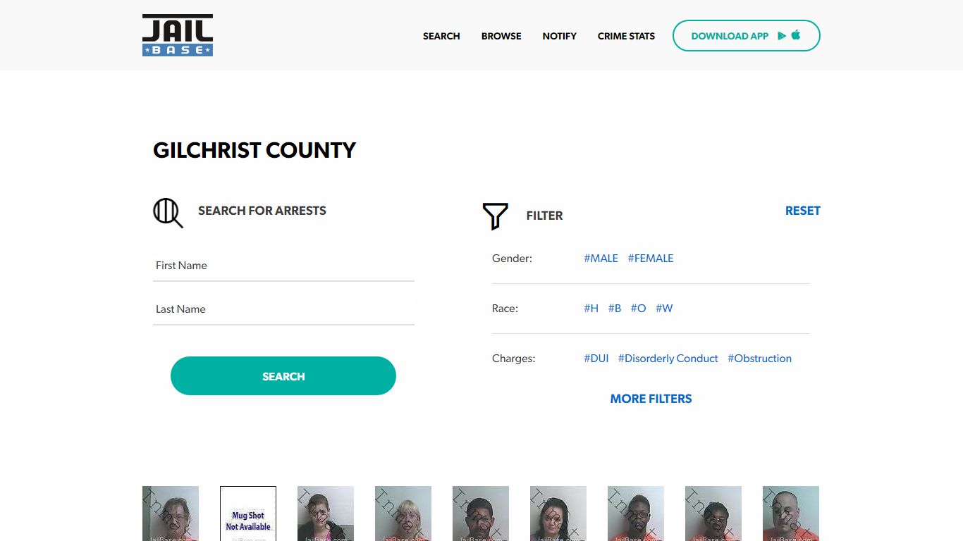 Gilchrist County Jail Inmate Search and Mugshots | JailBase
